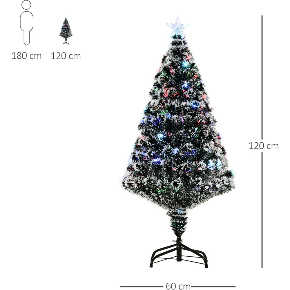 Everglow Fibre Optic LED Multicolour Artificial Christmas Tree 4ft Image 7