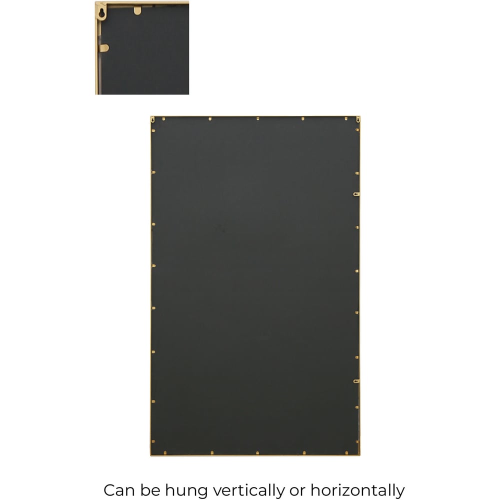 MirrorOutlet The Genestra Gold Modern Wall and Leaner Garden Mirror 180 x 110cm Image 4