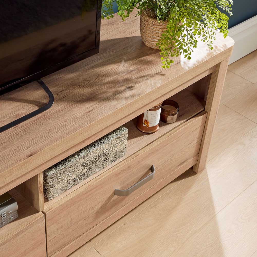 Home Source 2 Door 2 Drawer TV Stand with Cable Management Image 4