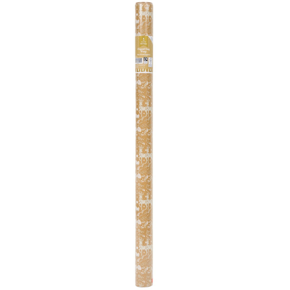 Elegant Stag Gift Wrap Image 3