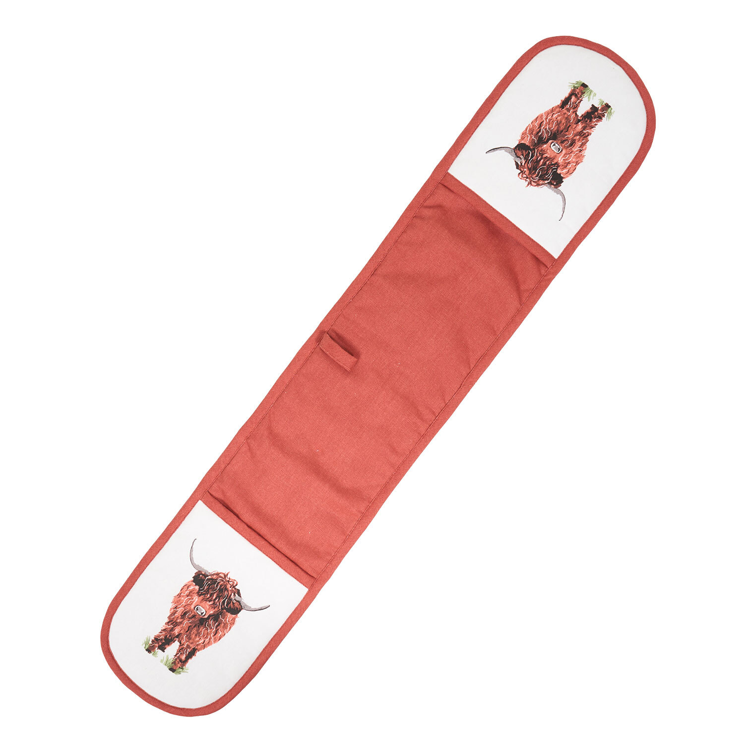 Highland Cow Design Double Oven Glove Red Image 3