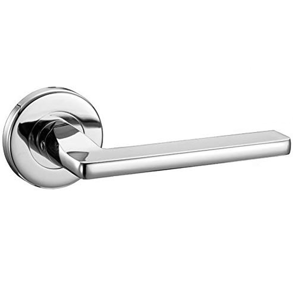 Golden Grace Polished Chrome Leon Door Handle Set Image 3