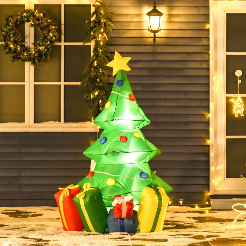Everglow Green Inflatable Christmas Tree with LED 4.9ft Image 8
