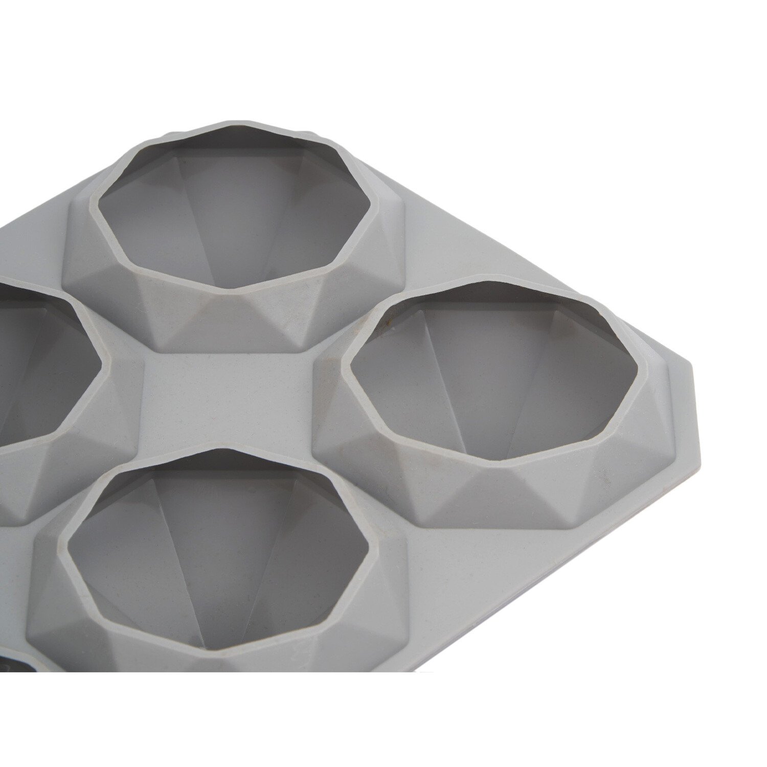 Diamond Ice Cube Silicone Mould - Grey Image 3