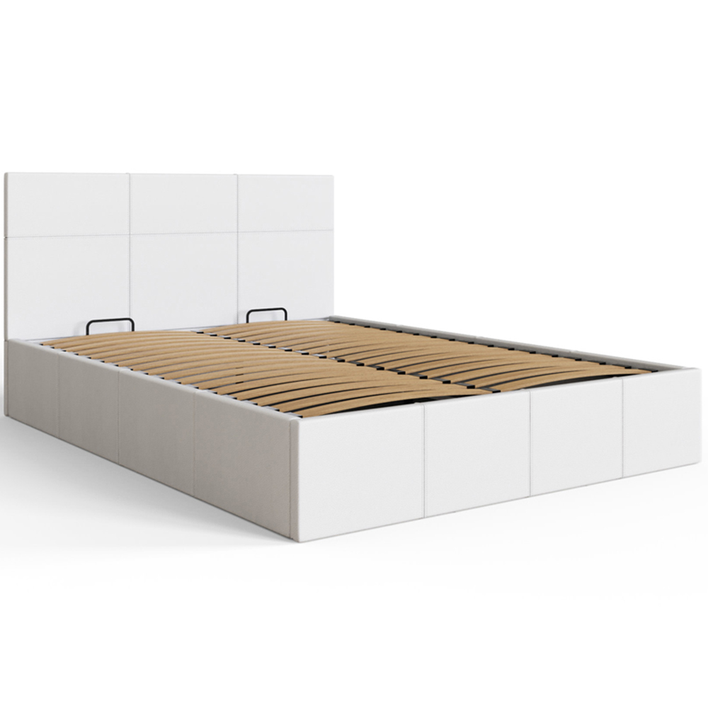 GFW King Size White End Lift Ottoman Bed Image 3
