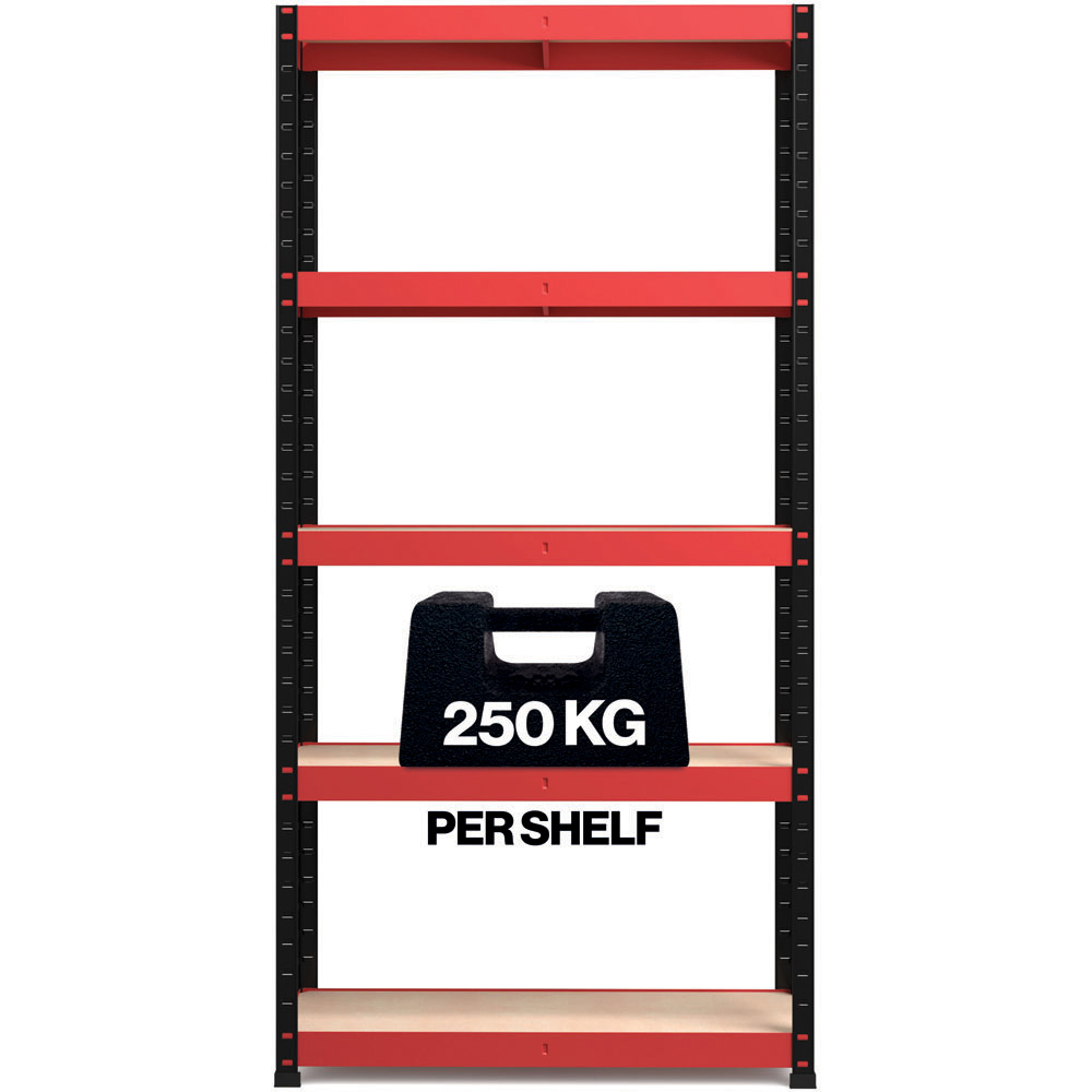 RB Boss Freestanding 5 Tier Boltless Shelf Unit 250kg/level Image 4
