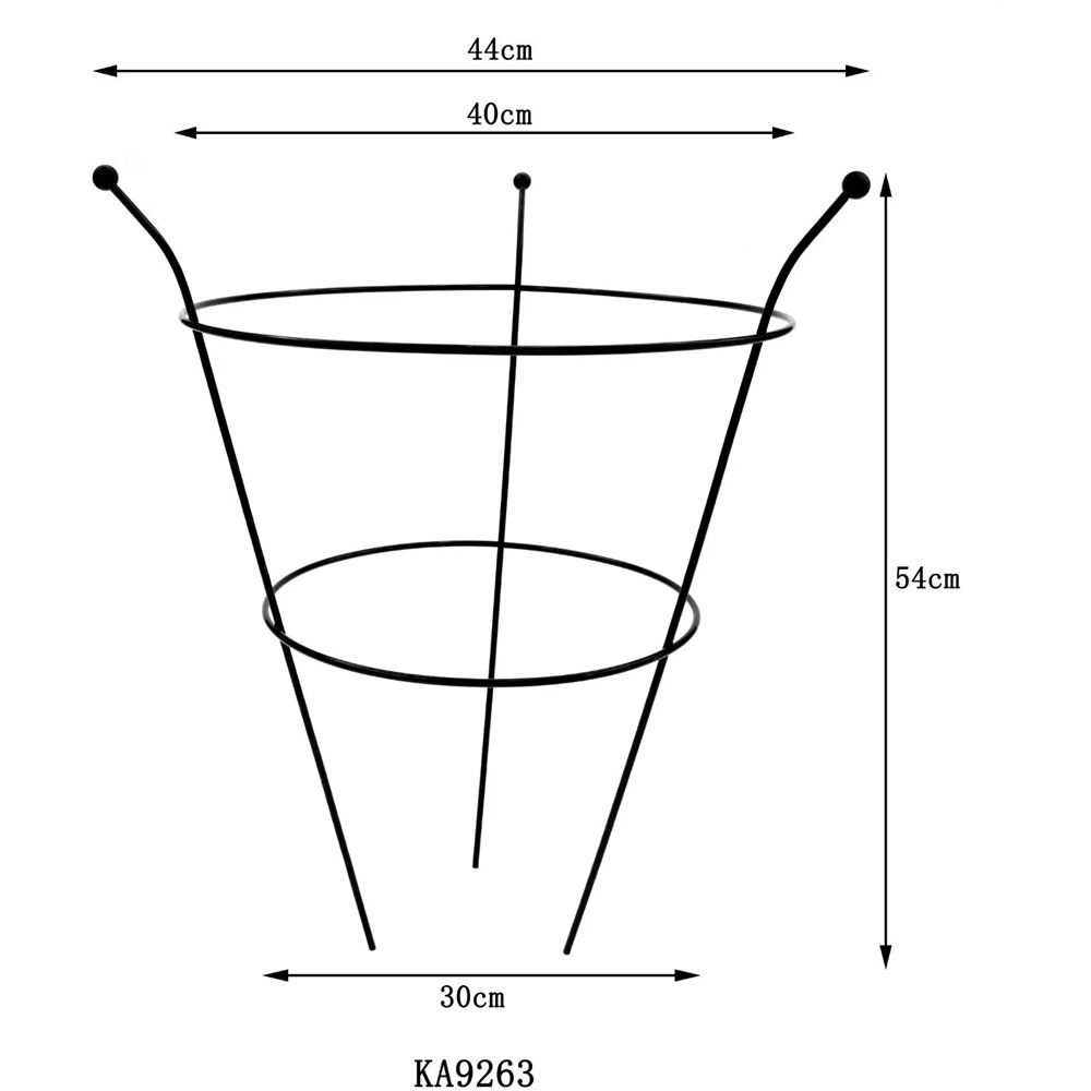 Garden Gear Large Pre-Rust Corten Peony Plant Frame Image 4