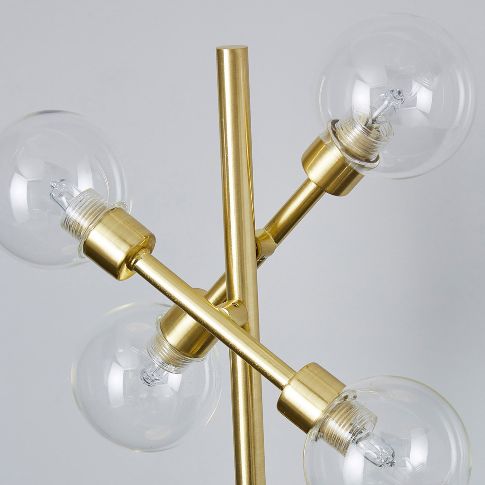 Inlight Sola Brass Clear Glass Table Lamp Image 5