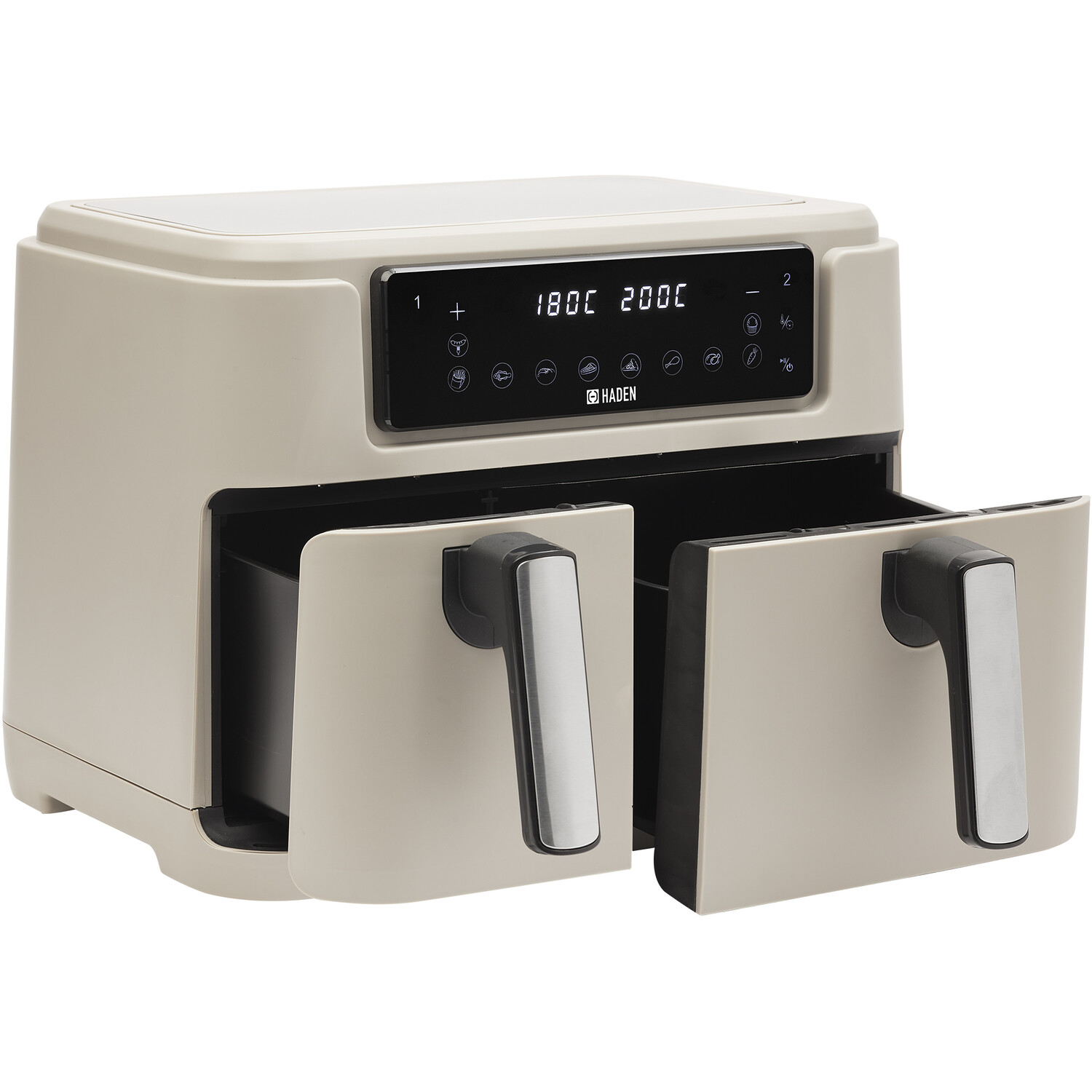 Haden 9.5L Dual Basket Air Fryer - Putty Image 4