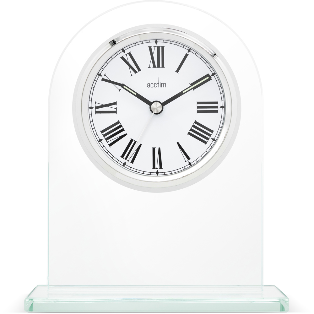 Acctim Adelaide Glass Mantel Table Clock Image 1