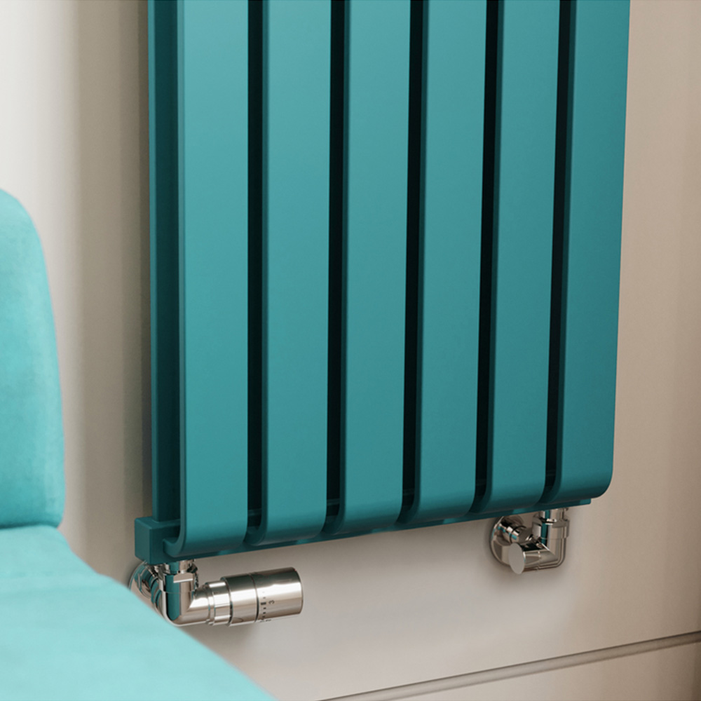 Terma Warp Room 3870 BTU Matt Teal Radiator 1800 x 395mm Image 6