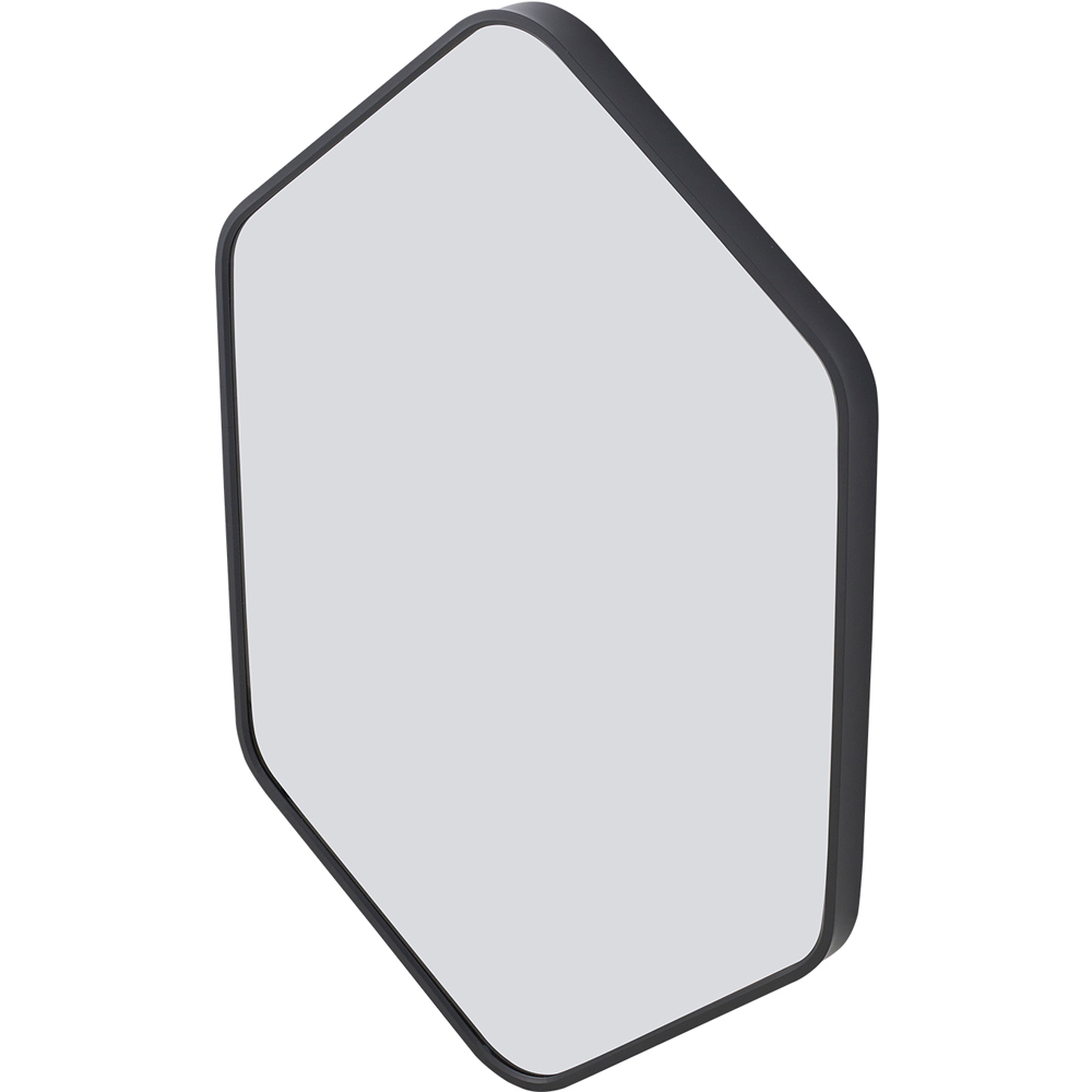 Living and Home Black Diamond Aluminium Framed HD Float Glass Bathroom Mirror 40 x 60cm Image 3