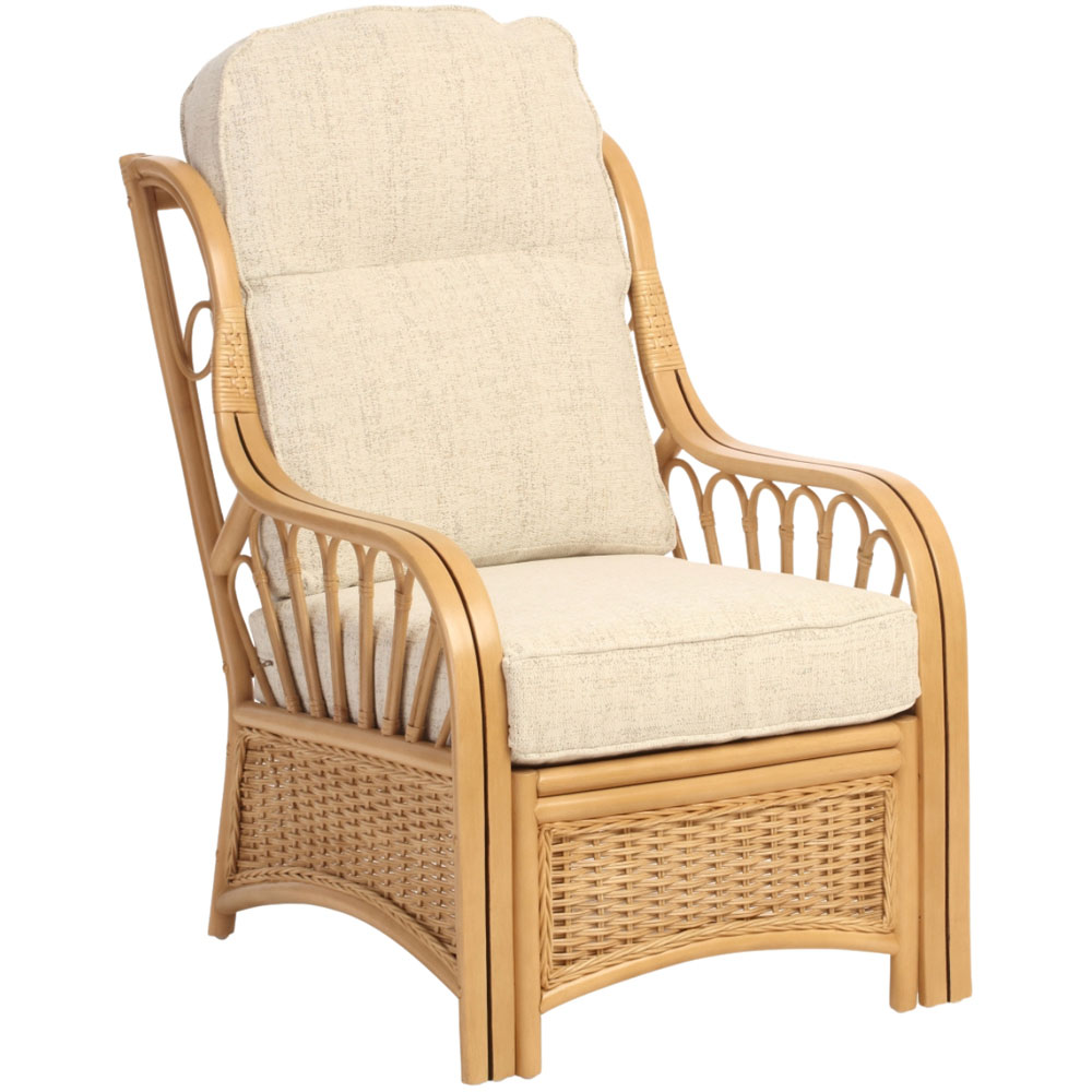 Desser Furniture Vale 3 Seater Light Oak Athena Plain Suite Image 5