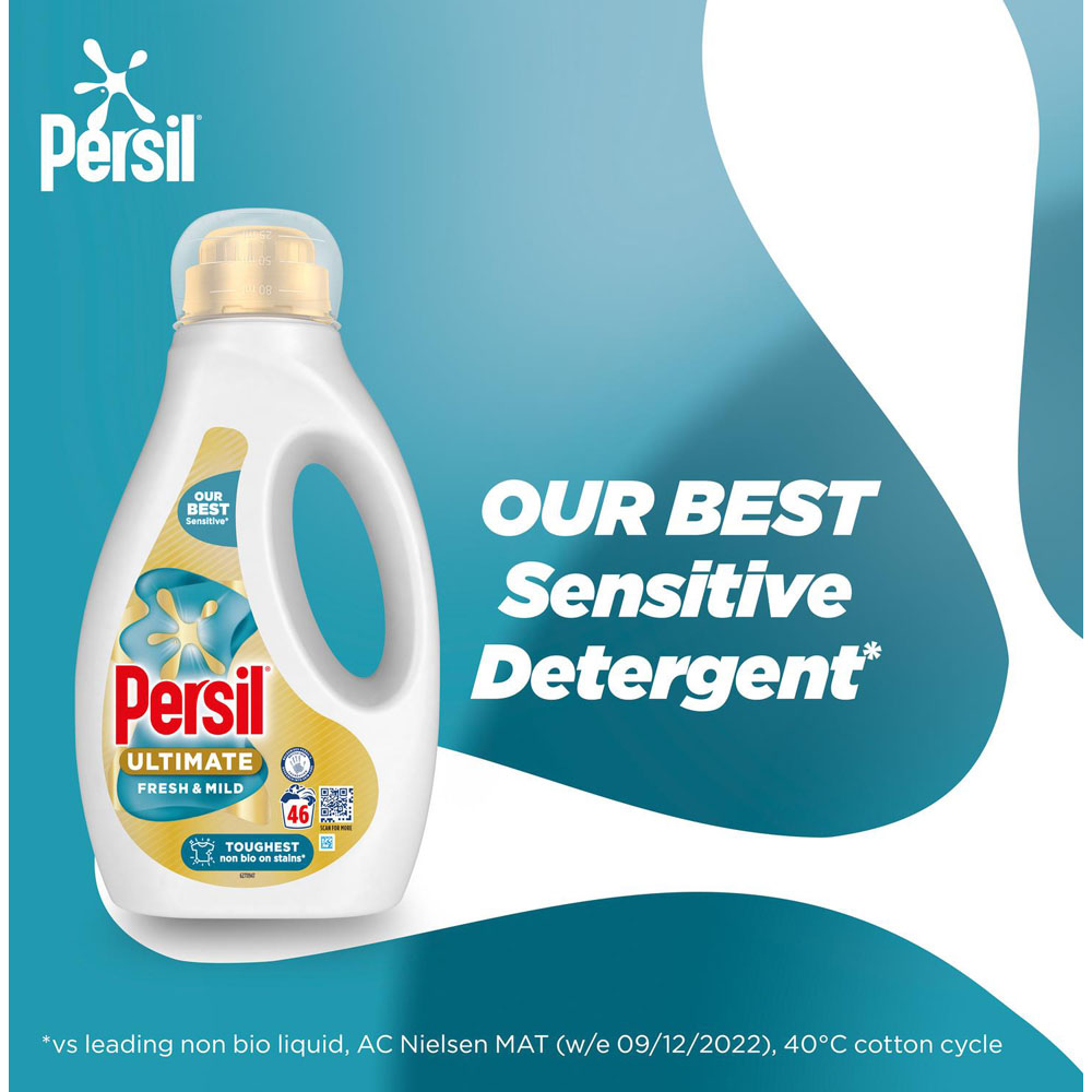Persil Ultimate Fresh and Mild Liquid Detergent 46 Washes 1.242L 2 Pack Image 5