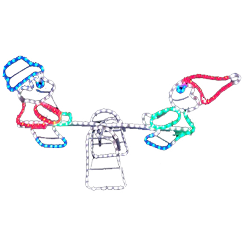 Marco Paul 101cm Multicolour LED Seesaw Rope Light Decoration Image 2