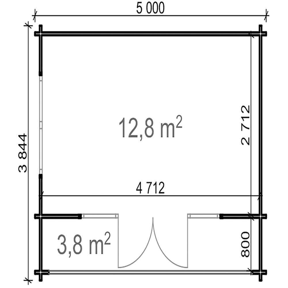 Shire Nuuk 16 x 13ft Log Cabin Image 8