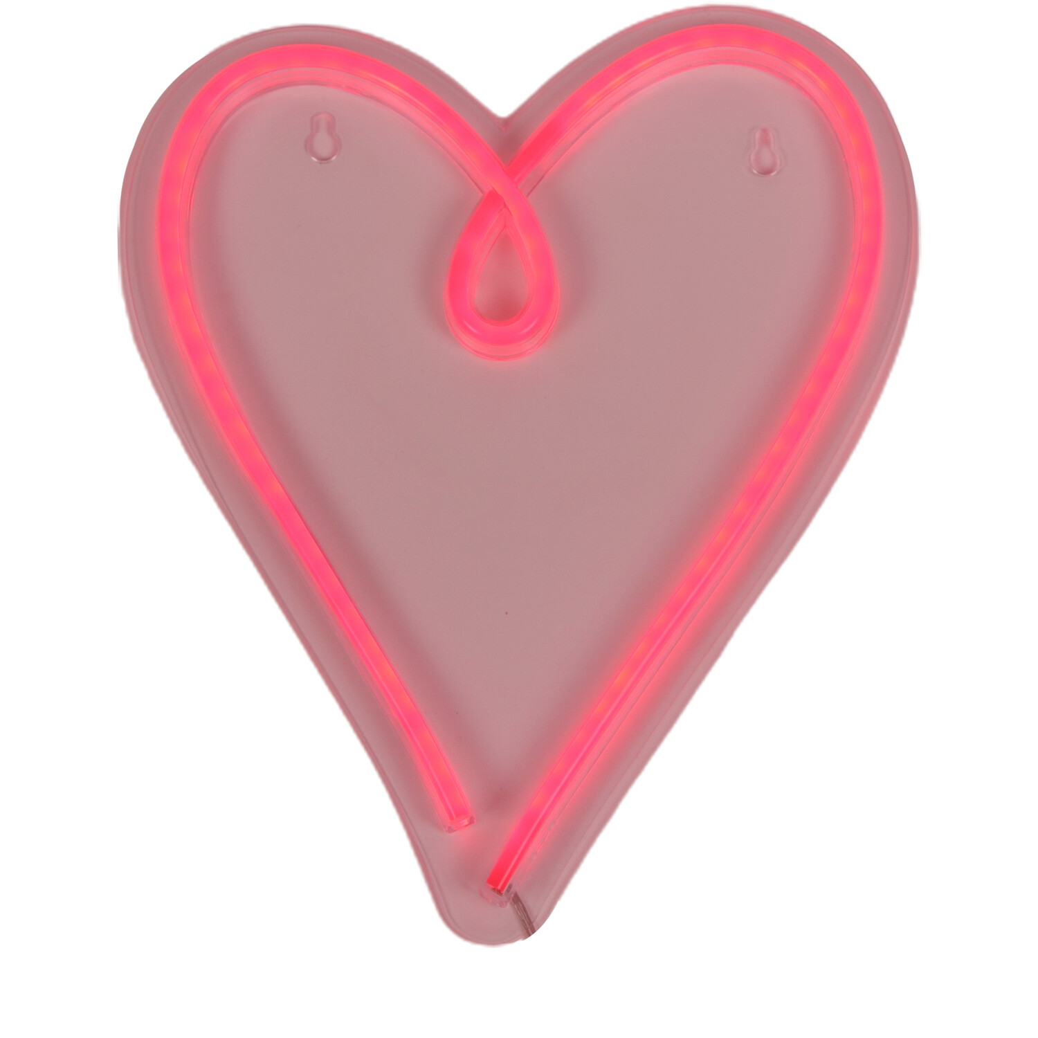 LED Heart Neon Light  - Red Image 2