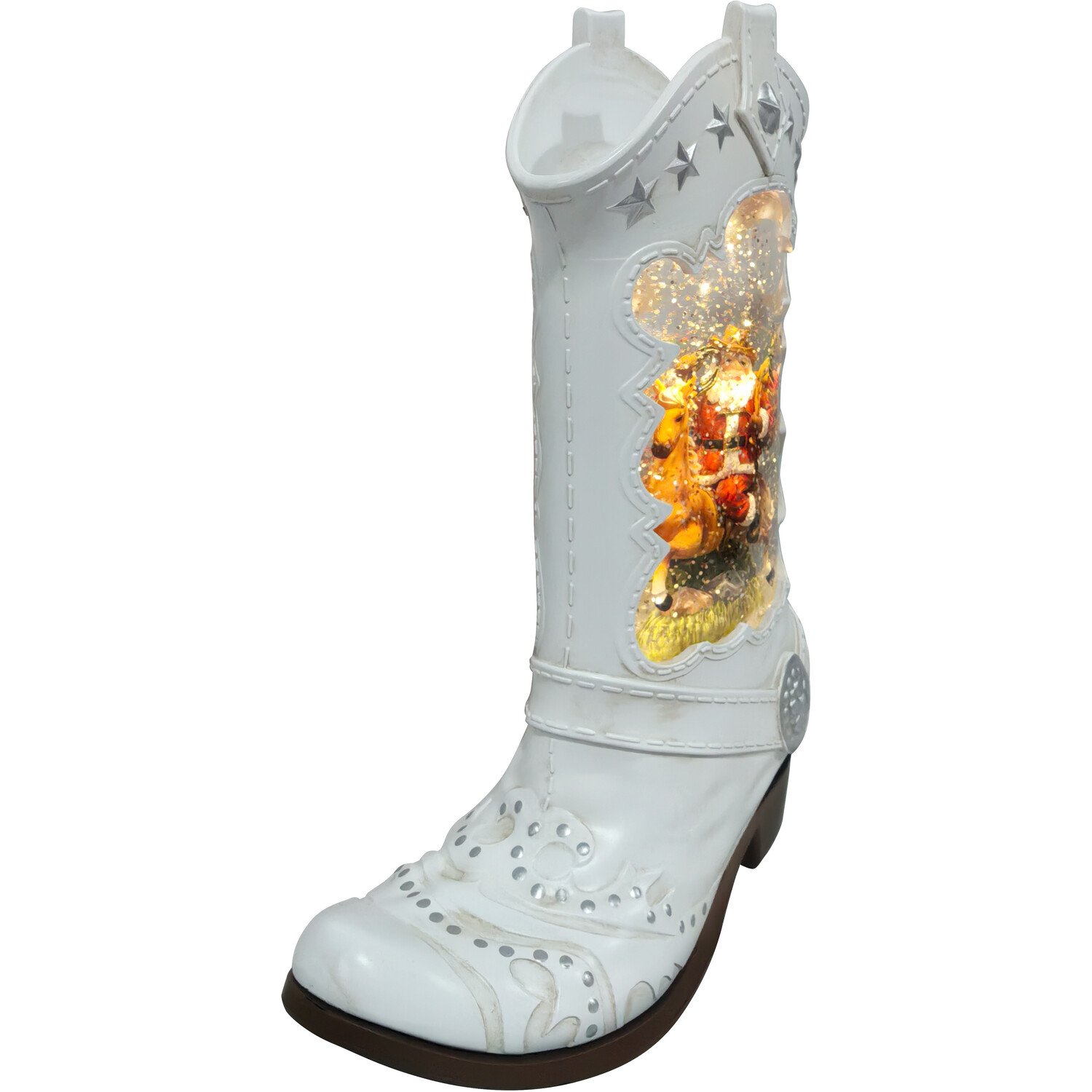 Cowboy Boot Glitter SpinnerMulticolour Image 4