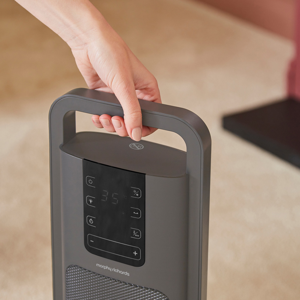 Morphy Richards Grey Ceramic Tower Fan Heater 2000W Image 8