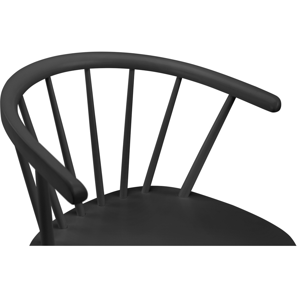 Julian Bowen Modena Set of 2 Black Dining Chair Image 5