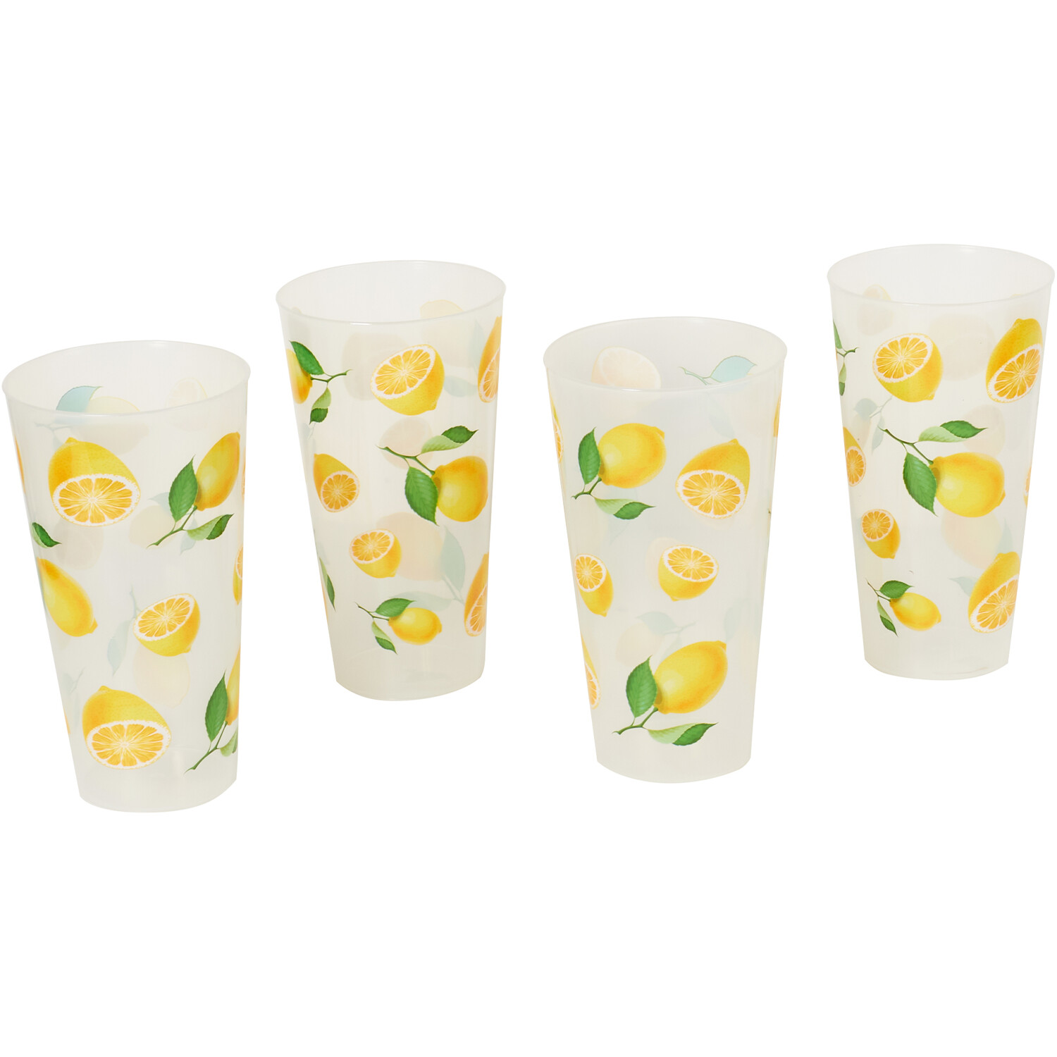 Pack of 4 Fruity Tumblers - Clear Image 4