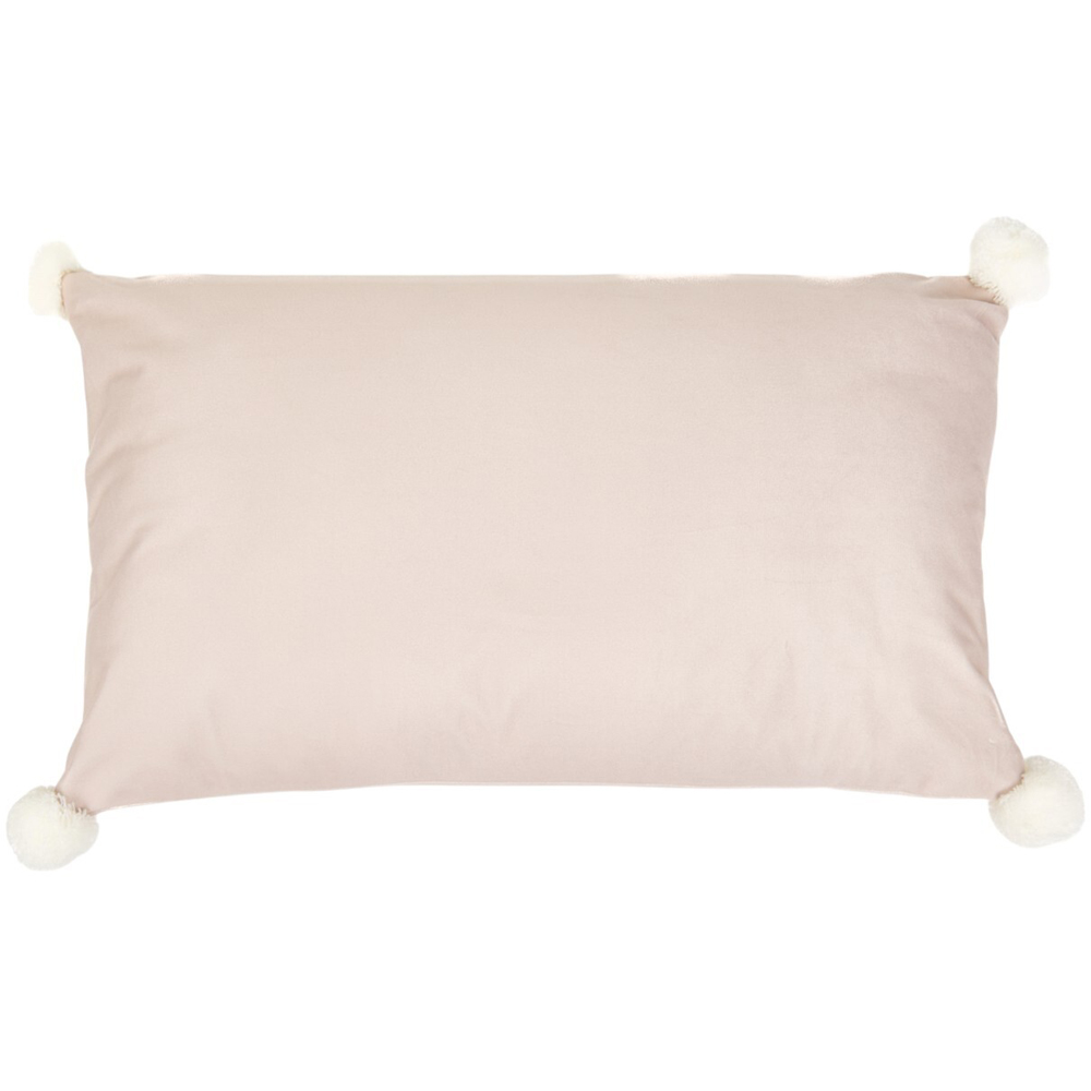 Winter Town Embellished Cushion - Natural Image 2