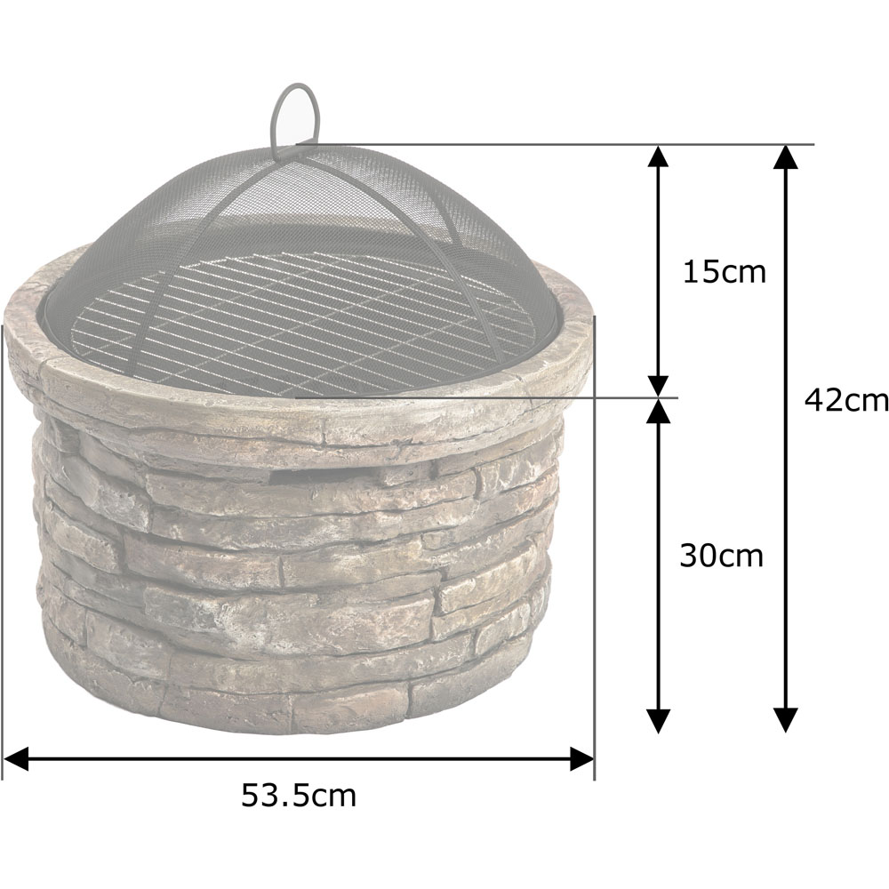Centurion Fireology SAMUI 3 in 1 Beige Garden Fire Pit Image 9