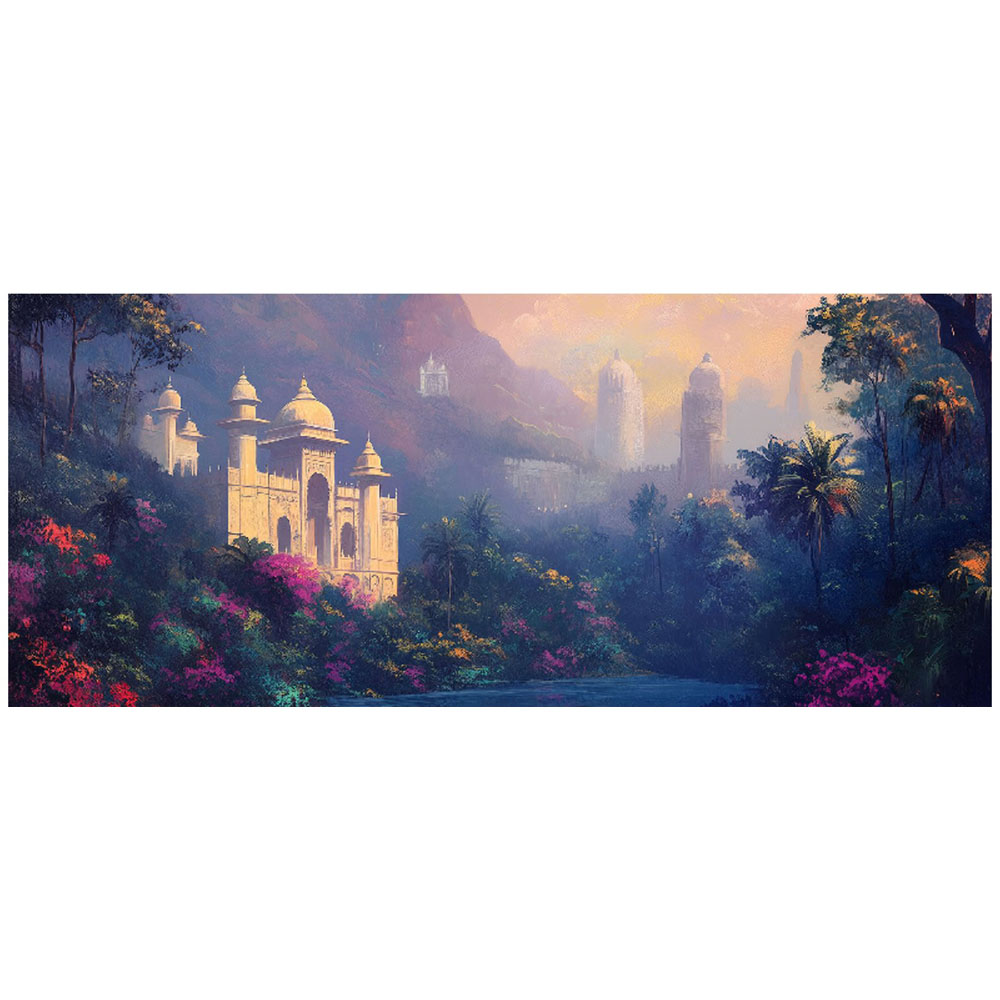 Warren Reed Designer Temple Haze Bathroom Splashback 25 x 60cm Image 2