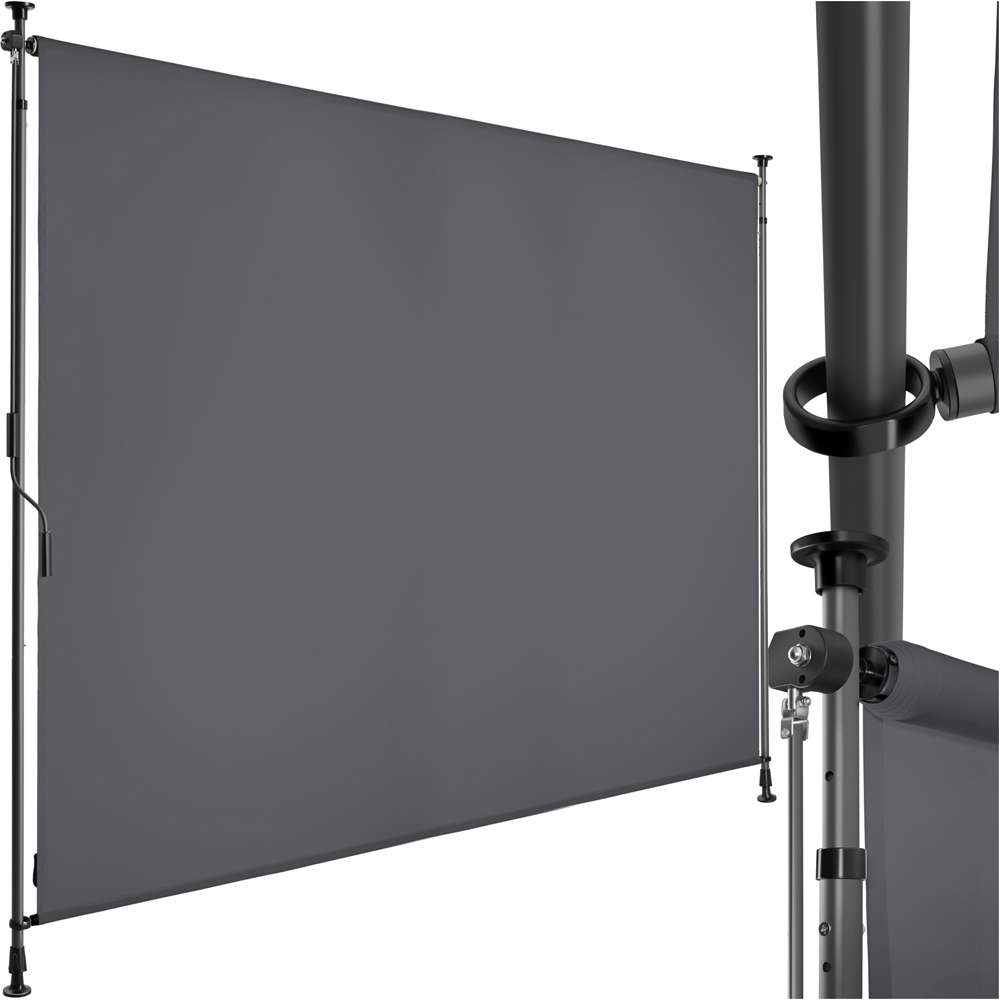 tectake Taija Dark Grey Retractable Awning with Hand Crank 3.1 x 2.08m Image 2