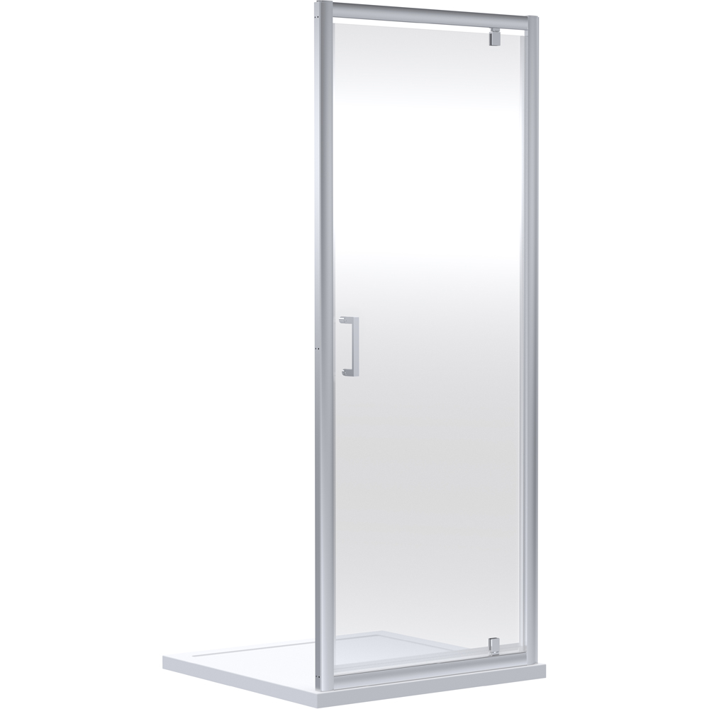 Oem Chrome Pivot Shower Door 76cm Image 1