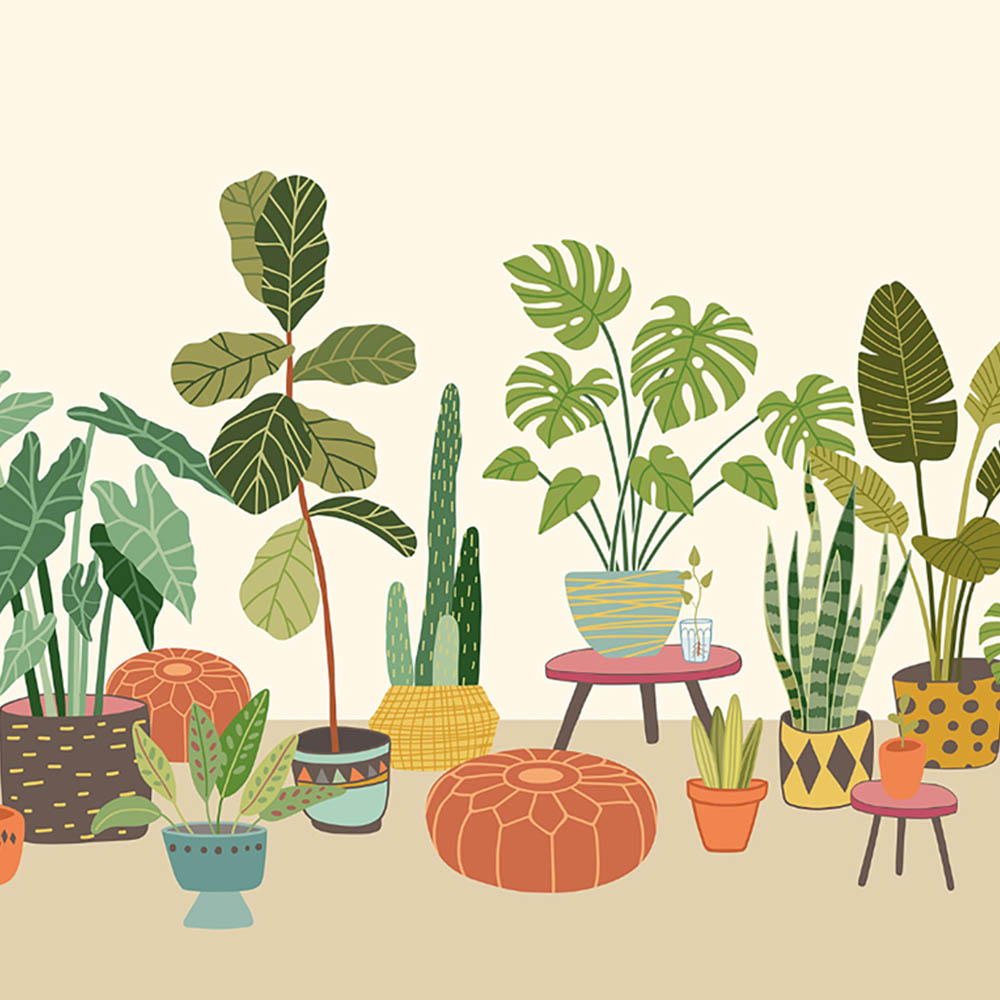 Origin Murals Ombre Gradient Green Wall Mural Image 2