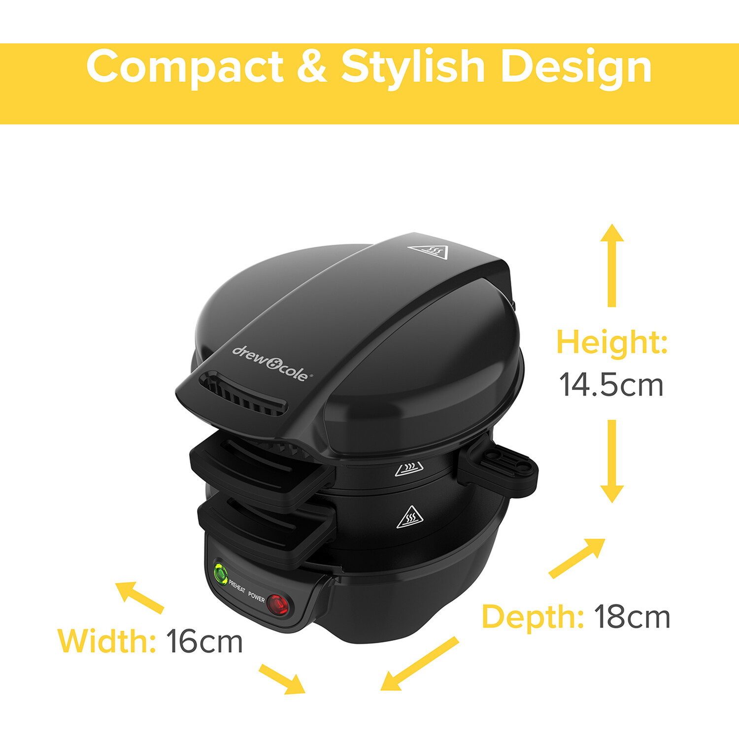 Drew & Cole Breakfast Sandwich Maker Image 4