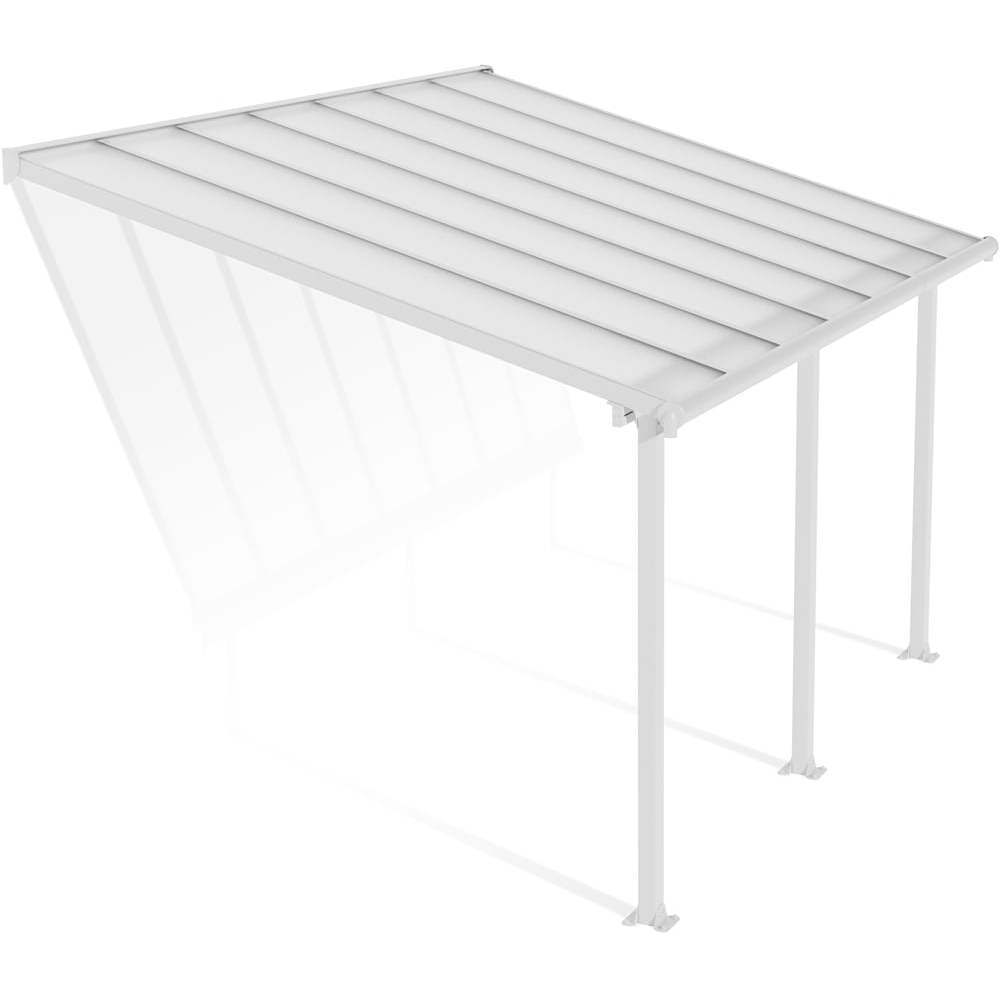 Palram Canopia Olympia White Clear 3 x 4.25m Patio Cover Image 2