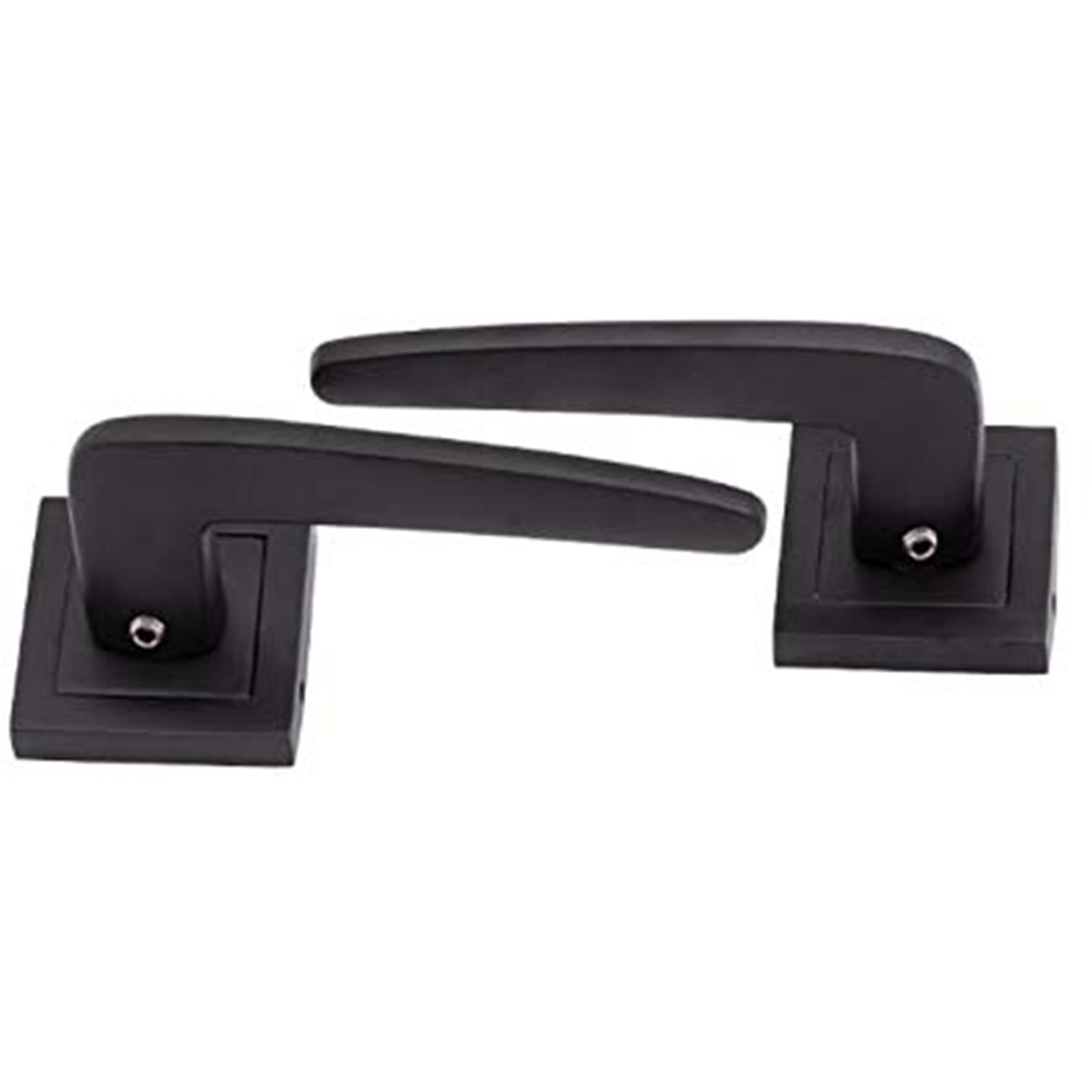 Golden Grace Matt Black Venus Door Handles Set 4 Pack Image 3