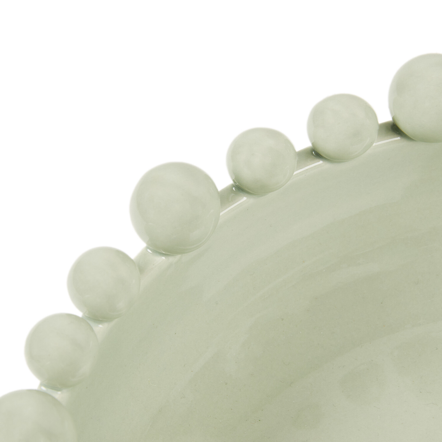 Modern Ball Edged Bowl - Sage Green Image 3