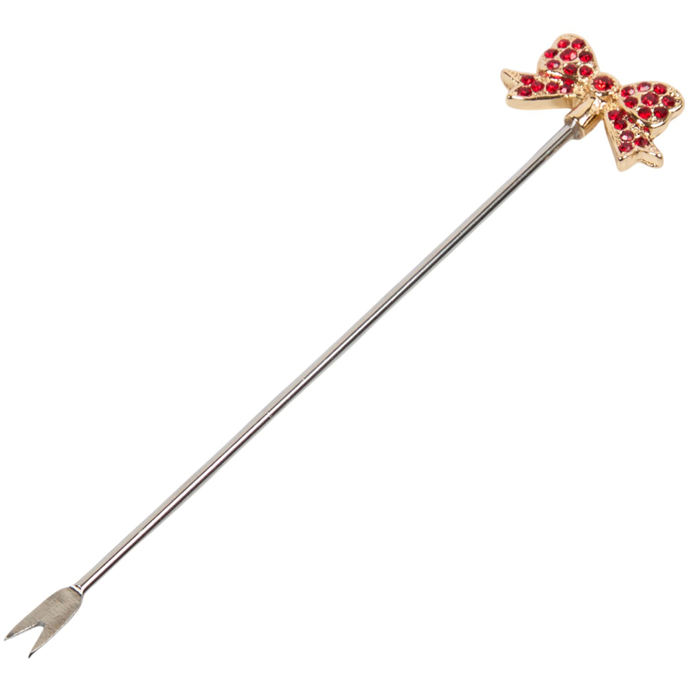 Set of 4 Embellished Bow Cheese Forks Image 3