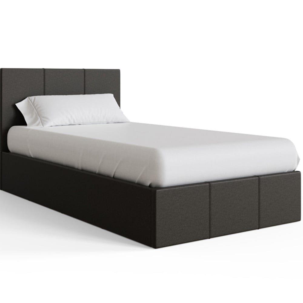 GFW Single Silver End Lift Ottoman Bed Image 5