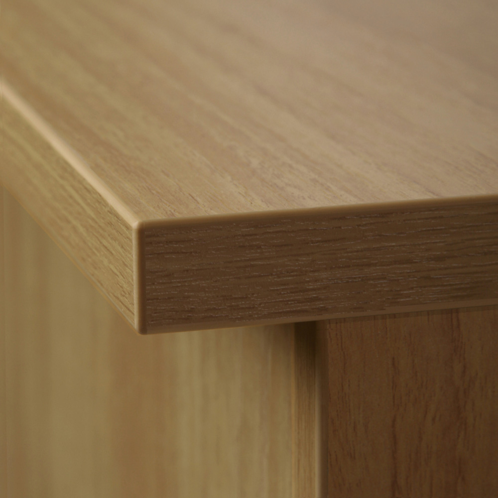 R White Cabinets 3 Drawer 3 Shelf Brown Filing Cabinet with Hutch Image 3