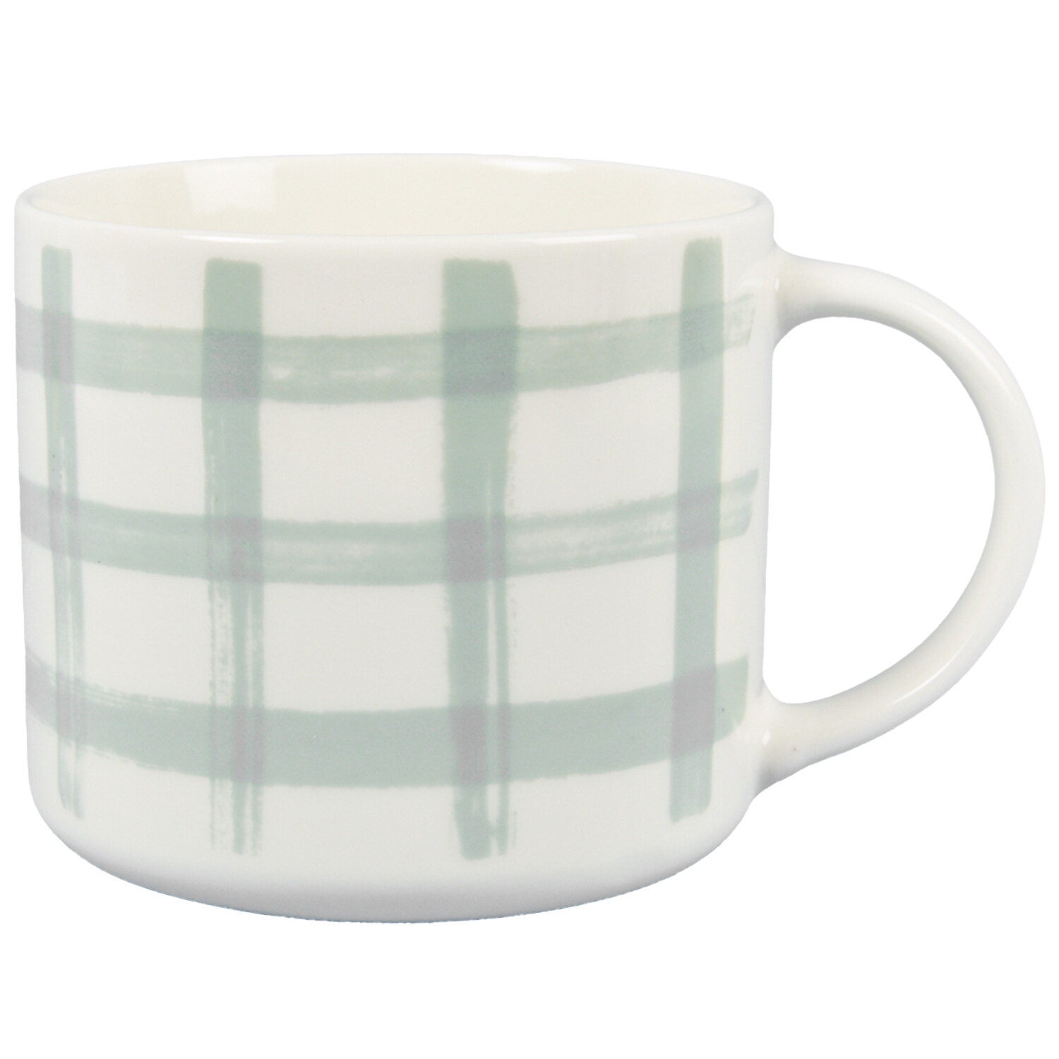 Gingham Yellow or Green Drum Mug  - Yellow or Green Image 2