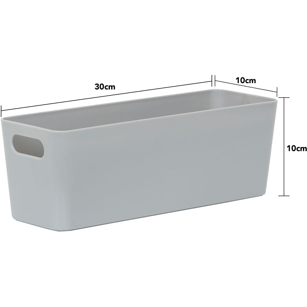 Wham Grey 7.01 Rectangular Studio Basket 4 Pack Image 5