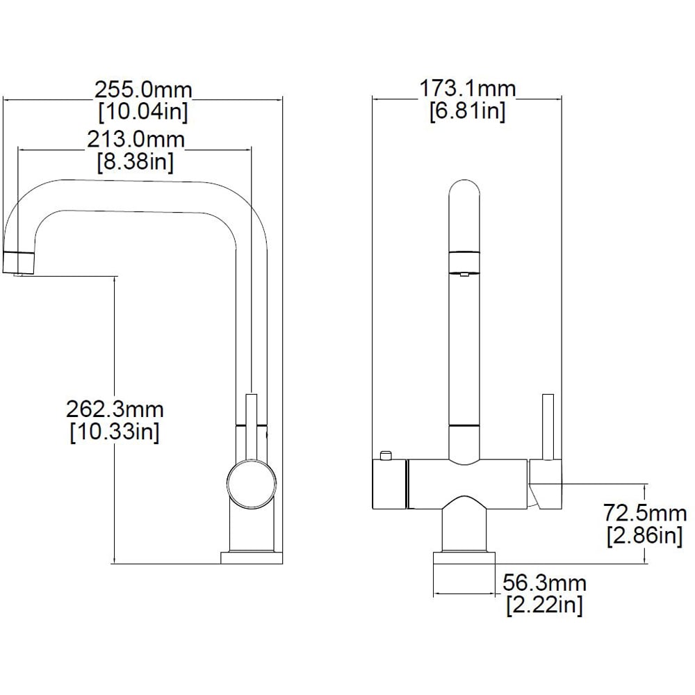 Reginox Amanzi II Copper 3 in 1 Hot Water Tap Image 3