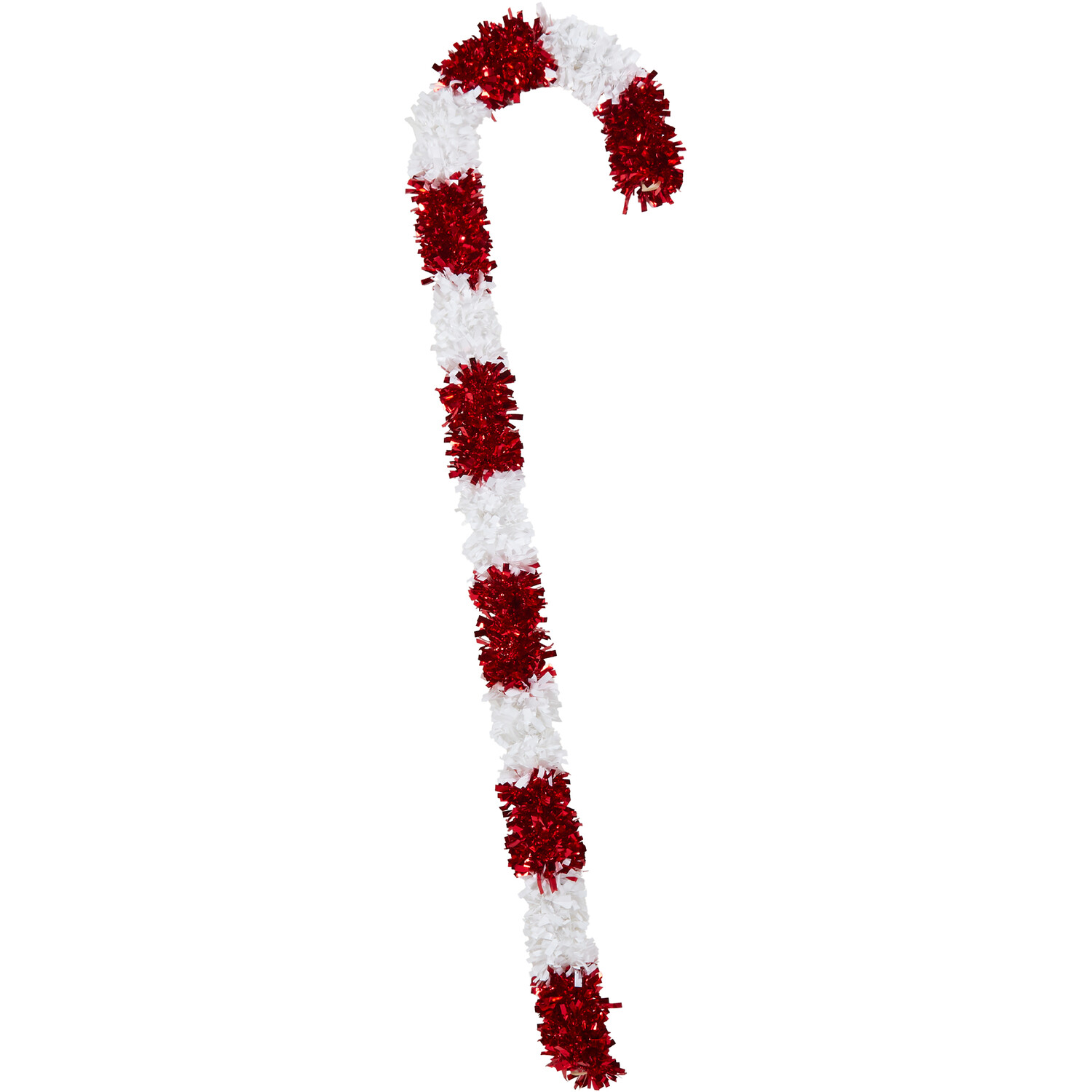 LED Tinsel Candy Cane Image 1