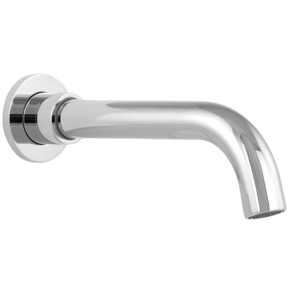 Nes Home Remy Chrome Round Wall Mounted Bathroom Basin Tap Image 1