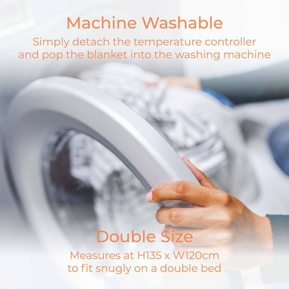 Tower Double White Heated Under Blanket Image 6