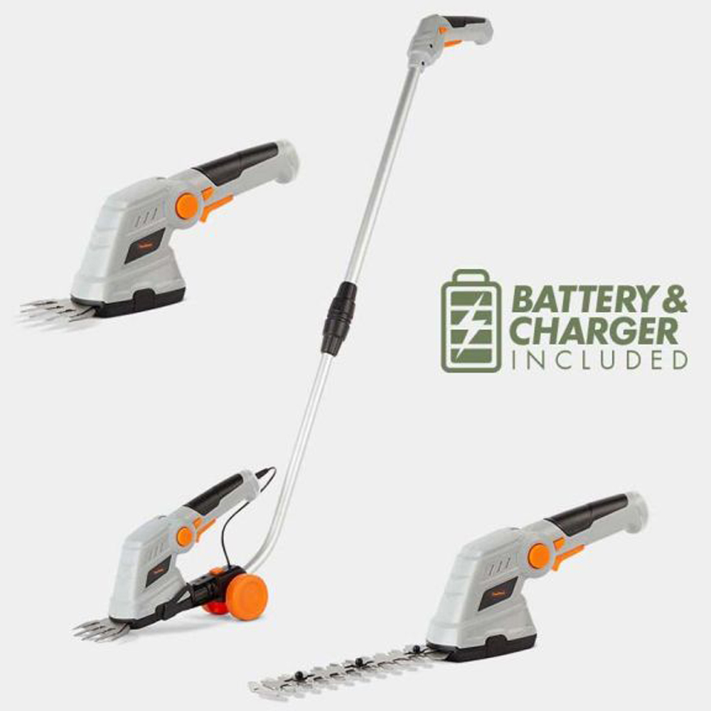 VonHaus 16889RG 2 in 1 Cordless Hedge Trimmer 7.2V Image 3