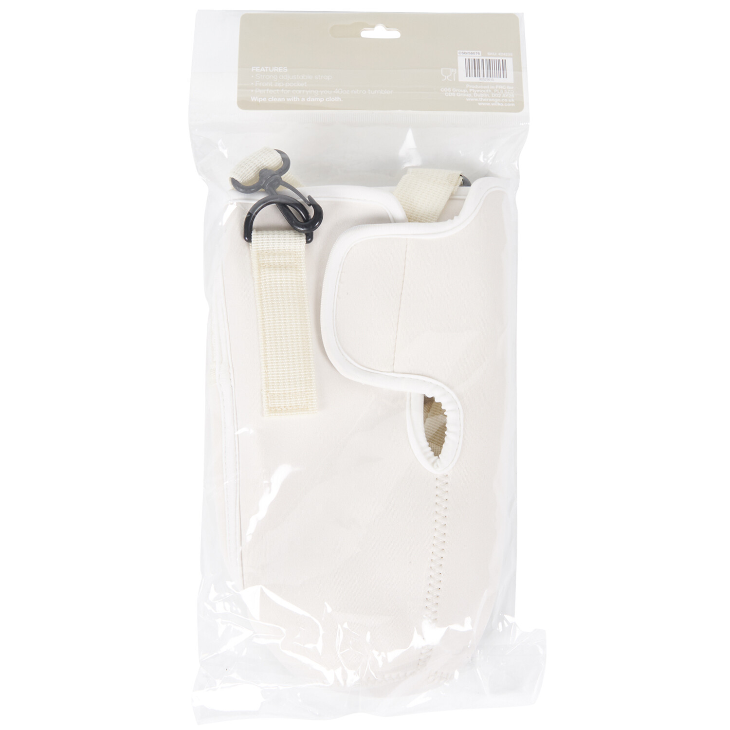 Cup Carrier with Side Pockets - Cream Image 4