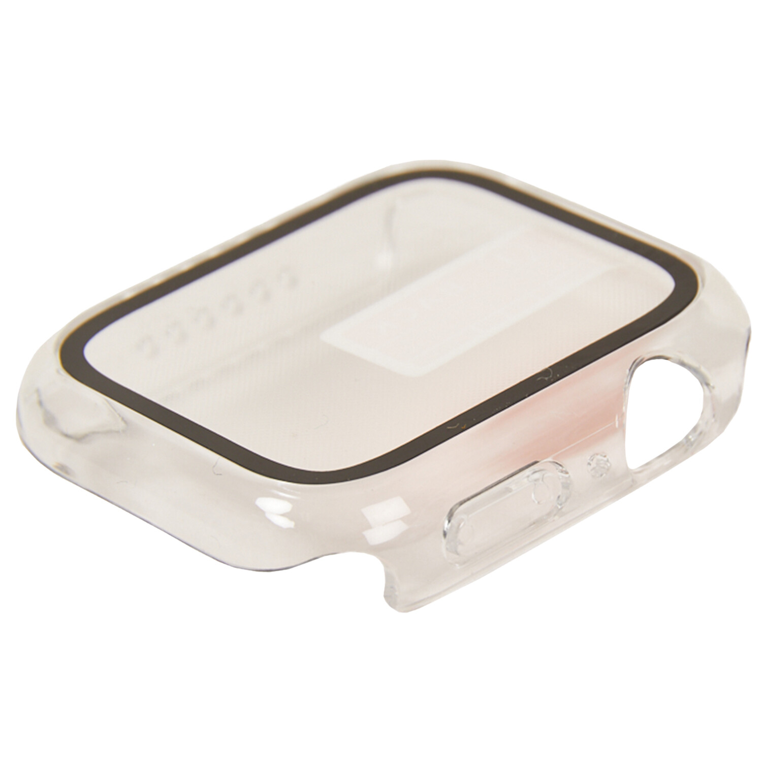 Tempered Glass Screen Protector for 44mm Apple Watch - Clear and Black Image 4