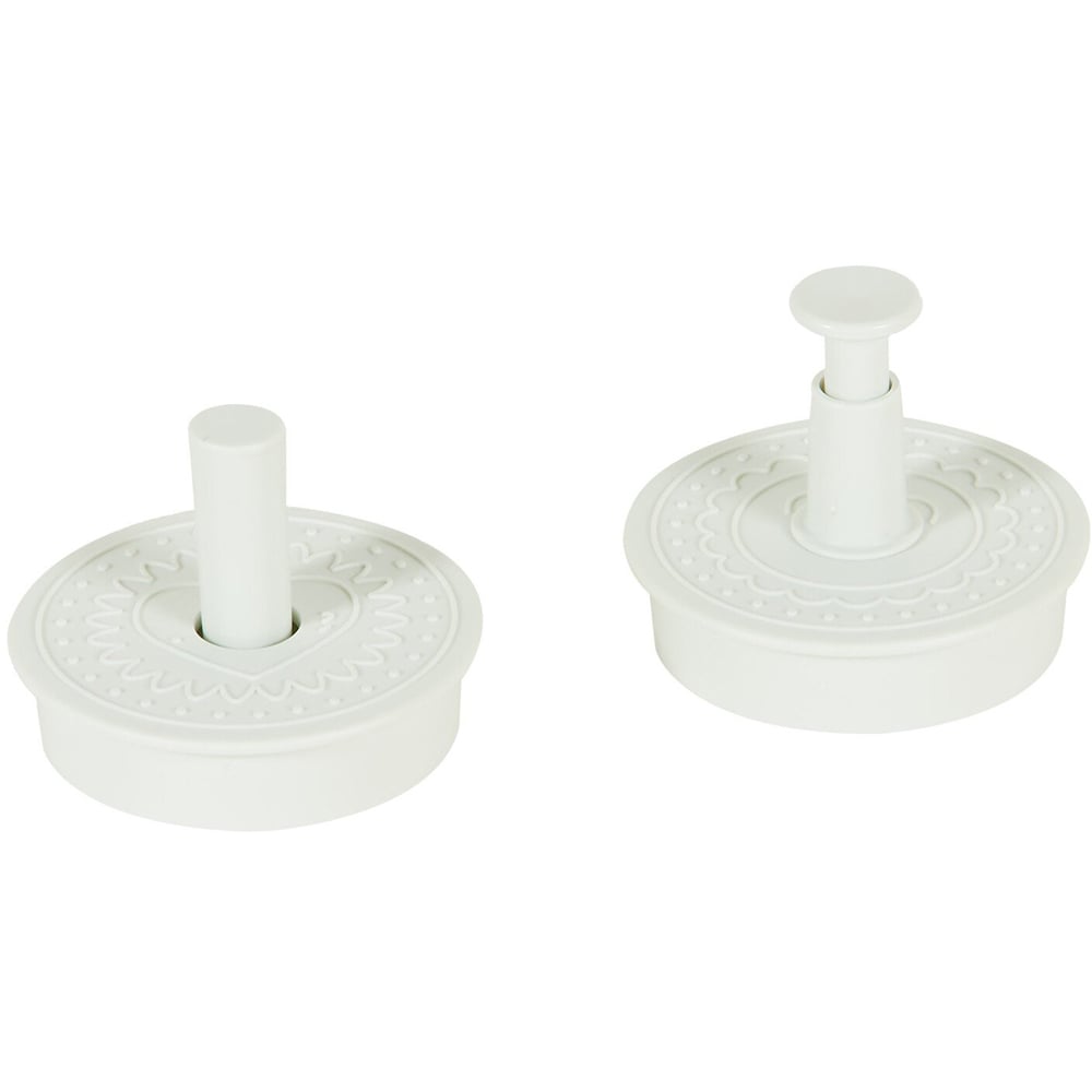 Set of 2 Valentines Cookie Stamp - Grey Image 3