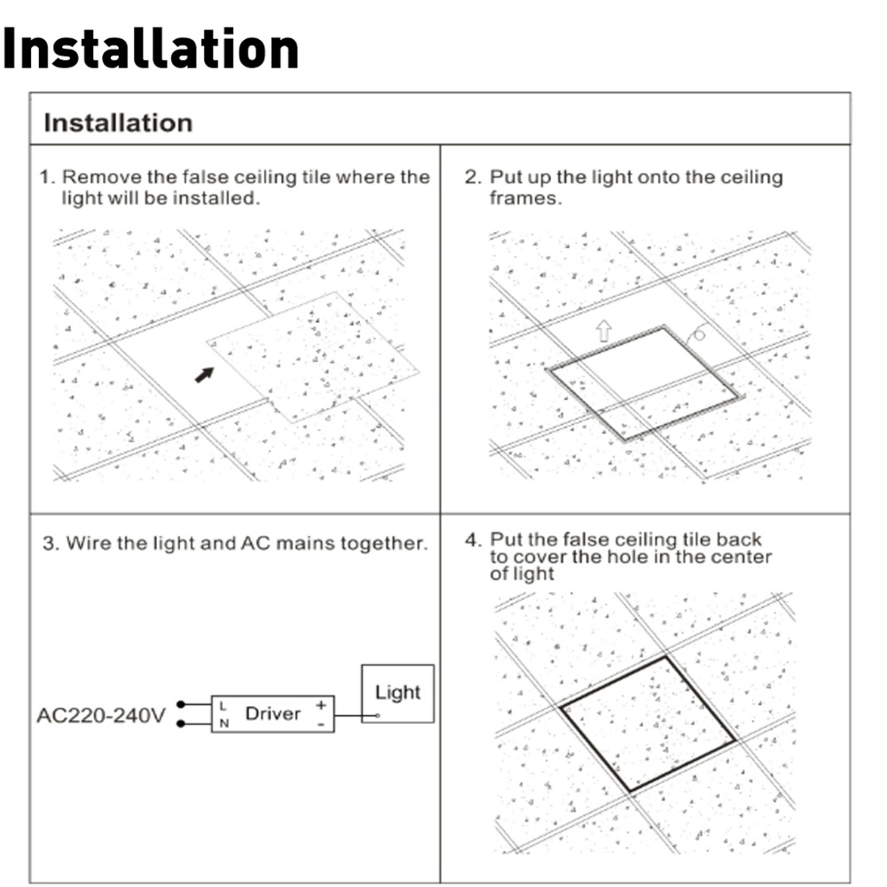 ENER-J 40W 6000K 4000 Lumens LED Borderline Panel Light 6 Pack Image 8
