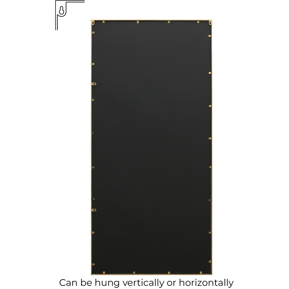 MirrorOutlet The Genestra Gold Contemporary Wall and Leaner Garden Mirror 180 x 85cm Image 4